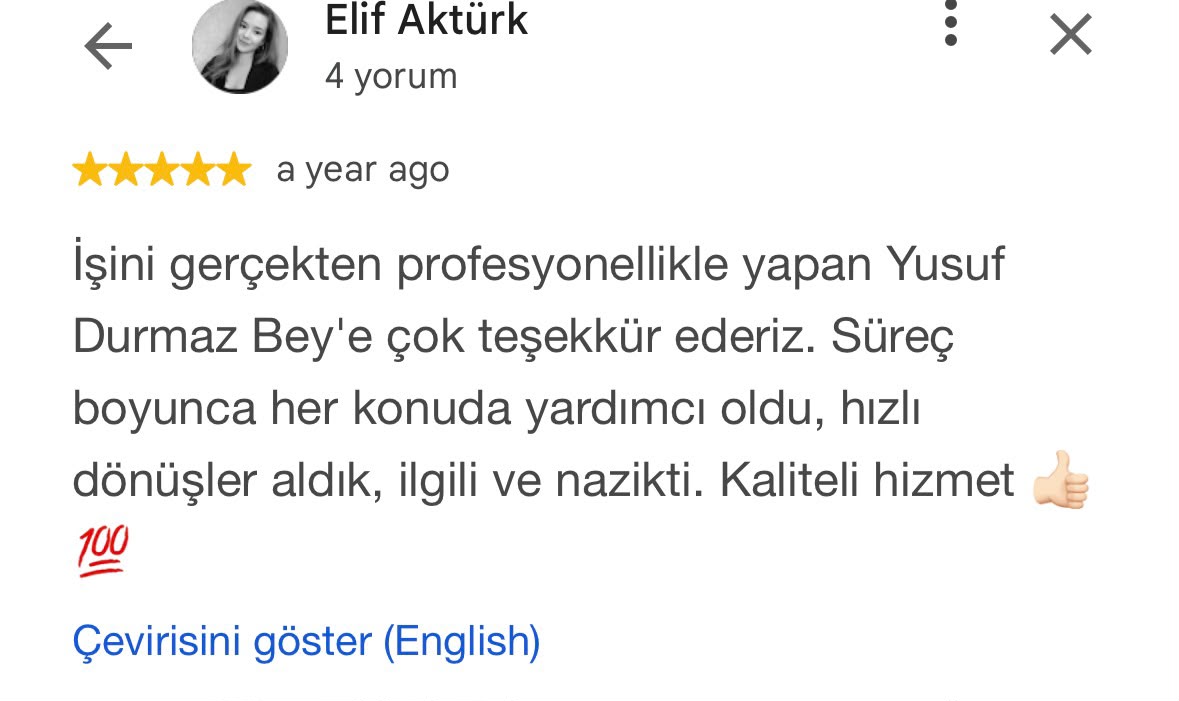 Google müşteri yorumu 10