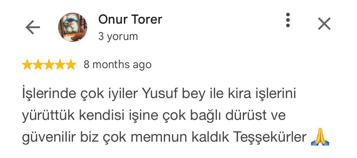 Google müşteri yorumu 17