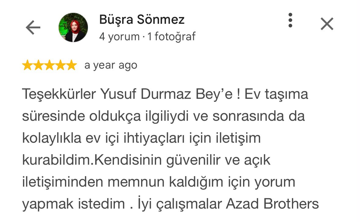Google müşteri yorumu 9